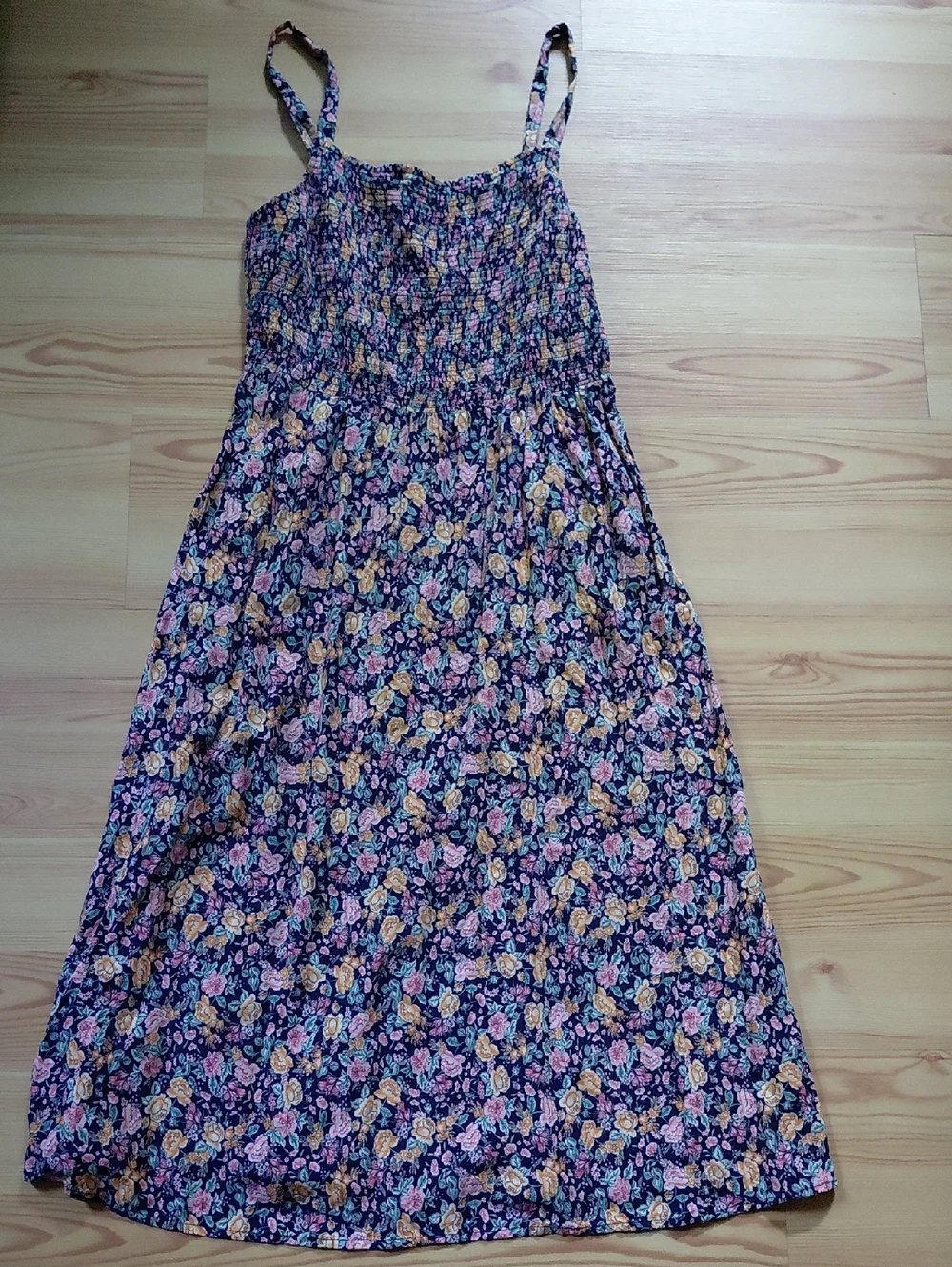 Old Navy | Dresses | Old Navy Navy Floral Smocked Cami Dress | Poshmark